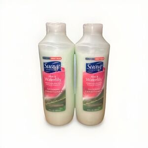 Suave Essentials Set Of 2 Conditioner Aloe & Water Lily Scent 30 Oz. New